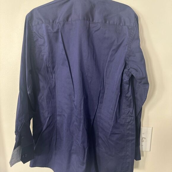 ETON Navy Blue Men’s Dress Shirt 41/16 - Picture 4 of 7